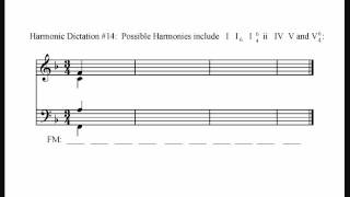 Harmonic Dictation 14 Advanced [upl. by Morgan]