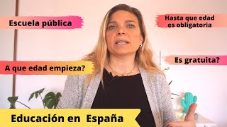 CÓMO ES EL SISTEMA EDUCATIVO EN ESPAÑA [upl. by Kylstra]