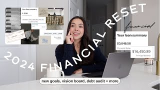 2024 FINANCIAL RESET  money goals budget books amp credit score chat [upl. by Triley]