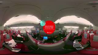 360  Qantas A380 Premium Economy Cabin [upl. by Naoma804]