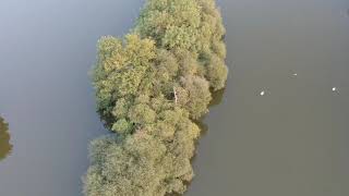 Flying drone over Darenth fishing complex [upl. by Rednav]