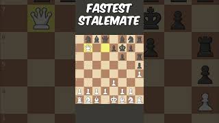 Fastest stalemate you can ever achieve in chess [upl. by Nalorac]