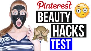 5 PINTEREST BEAUTY HACKS GETESTET Nie wieder Mitesser Maske  LaurenCocoXO [upl. by Ann]