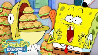 SpongeBob Characters Eating TOO MUCH FOOD for 30 Minutes Straight 😱  SpongeBob [upl. by Adnorahs]