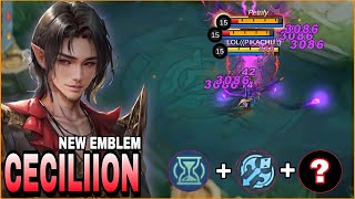 Cecilion Best Build And Emblem  One Hit Kill  Build Top 1 Global Cecilion  MLBB [upl. by Ahsirat]