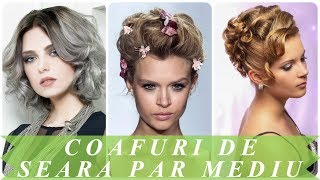 Modele coafuri de seara par mediu 2018 [upl. by Barnebas]