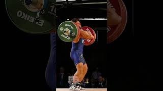 Antonino Pizzolato 196kg Clean and Jerk at 85kg slowmotion weightlifting [upl. by Tamra]