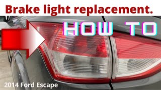 Ford Escape Braketail Light Replacement 20132017 [upl. by Fong540]