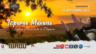 Toparaa Mahana  Eglise Adventiste à Papara  130924 [upl. by Gurango656]