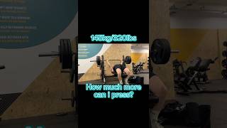 one hundred and forty five kilograms motivation gymmotivation bench fit gym fitnessmotivation [upl. by Anelagna]