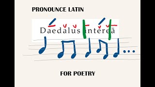 Latin pronunciation tips to make poetry scansion easy  Introduction to dactylic hexameter [upl. by Claudette279]