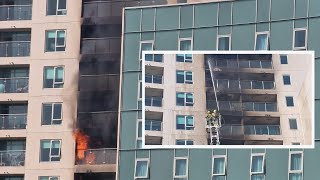 Dublin Fire Brigade High Rise Fire On Scene Footage [upl. by Bezanson397]