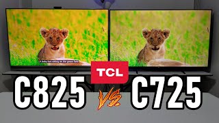 TCL C825 vs C725 Mini LED vs Direct LED ¿Tienen HDMI 21 y Dolby Vision [upl. by Llemaj]