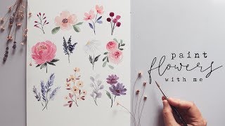 Every Watercolor Flower Youll Ever Need [upl. by Neevan]