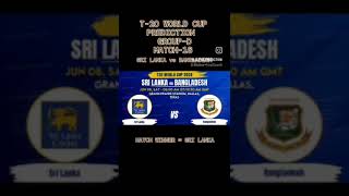 SRI LANKA vs BANGLADESH MATCH PREDICTION  T2O WORLD CUP 2024 predictiont20worldcupshorts [upl. by Evyn]