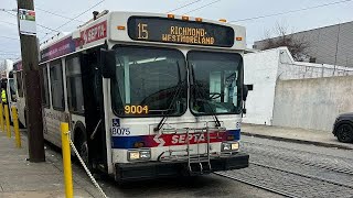 2005 D40LF 8075 ON SEPTA ROUTE 65GERMANTOWNCHELTEN [upl. by Kcirdot]