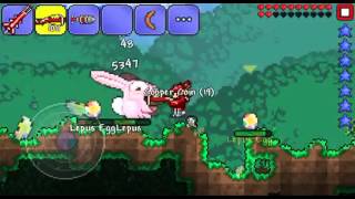 Terraria  Lepus Boss Fight [upl. by Tadd348]