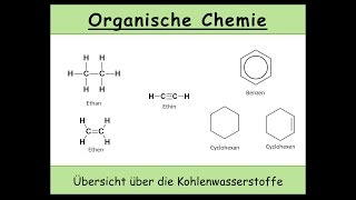 Kohlenwasserstoffe Übersicht über die Kohlenwasserstoffe in der organischen Chemie 3 [upl. by Eelaroc]