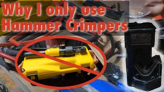 Best way to crimp battery wires Easy and cheap way to crimp large wires [upl. by Cusack]