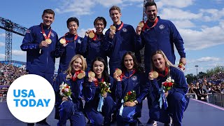 US figure skaters receive gold medals two years after Winter Olympics  USA TODAY [upl. by Ilah]