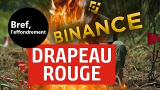 Alerte et drapeau rouge sur BINANCE [upl. by Dominy]