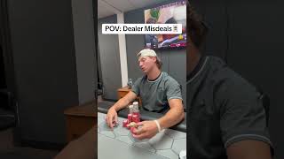 Did the dealer do this correctly🧐pokerist poker fypage skit [upl. by Myrwyn466]