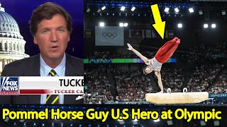 US gymnast Stephen Nedoroscik goes viral as pommel horse guy at Paris Olympics 2024 [upl. by Ihsorih]