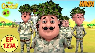 Motu Patlu  Commando Training  Cartoon in Hindi for Kids  Funny Cartoon Video [upl. by Nell]