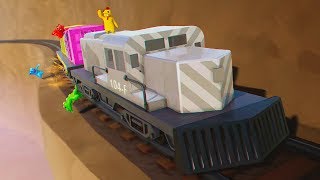 DERAIL THE TRAIN AND YOU FAIL  Gang Beasts [upl. by Saudra564]