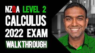 NCEA Level 2 Calculus 2022 NZQA Exam Worked Answers [upl. by Anilegna]