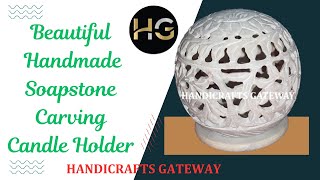 Soapstone Carving Candle Holder qatar kuwait saudiarabia onlineshopping canada uae usa gifts [upl. by Analihp]