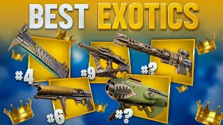 The 10 BEST Exotic Weapons In Destiny 2 [upl. by Llennod283]