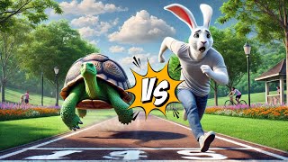 Who will win the race😱 Storyteller cartoon cartoons rabbit [upl. by Chery903]