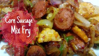 Corn Sausage Mix Fry Deviled [upl. by Thom]