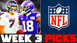 NFL WEEK 3 PICKS 2024 [upl. by Nikos]