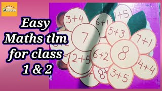 maths tlm for class 1 and 2  addition  easy math tlm classroomdecoration mathtlm tlm [upl. by Hakkeber601]