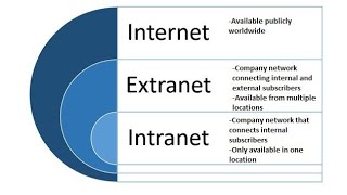 Types of Internetworking  Internet Intranet amp Extranet [upl. by Astrea375]