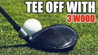 How To Tee Off With A 3 WoodIf Needed Golf Swing Tips [upl. by Bolte]