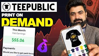 TeePublic Best Print On Demand Tutorial For Beginners  Sell T shirt Design Earn Money [upl. by Eriam]