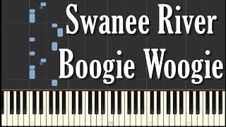 Swanee River Boogie Woogie Piano Tutorial Albert Ammons [upl. by Leora]