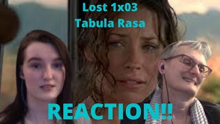 Lost Season 1 Episode 3 quotTabula Rasaquot REACTION [upl. by Saval]