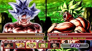 TEAM GOKU UI VS TEAM BROLY EN DRAGON BALL Z BUDOKAI TENKAICHI 3 NUEVA ISO MODS DBS amp HEROES GAMEPLAY [upl. by Ajiram]