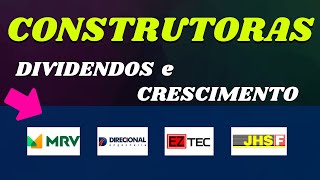 CONTRUTORAS CYRE3 Cyrela JHSF3 JHSF EZTC3 DIRR3 Ações Setor Imobiliário Dividendos e Crescimento [upl. by Asen400]