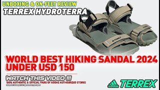 Unboxing amp review on feet ADIDAS TERREX HYDROTERRA MENS SANDALS OUTDOORHIKINGTRAIL 100 ORIGINAL [upl. by Eniortna]