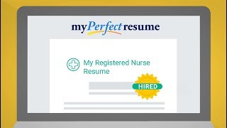 How To Create The Perfect Resume Using Our Resume Templates MyPerfectResume [upl. by Eartha935]