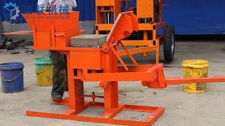 Ronglian Machinery RL240 clay manual block machine [upl. by Yordan]