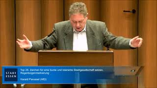 AfD Ratsherr Harald Parussel zu TOP 26 aus der Sitzung des Rates der Stadt Essen vom 22032023 [upl. by Onairda]