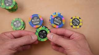 Royal Poker Chips  First Look [upl. by Naashar277]