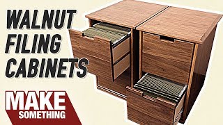 How to Make a Filing Cabinet  Easy Woodworking Project [upl. by Evan314]