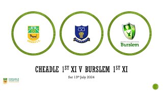 Cheadle 1st xi V Burslem 1st xi NSSC Premire A 13724 [upl. by Eidlog]